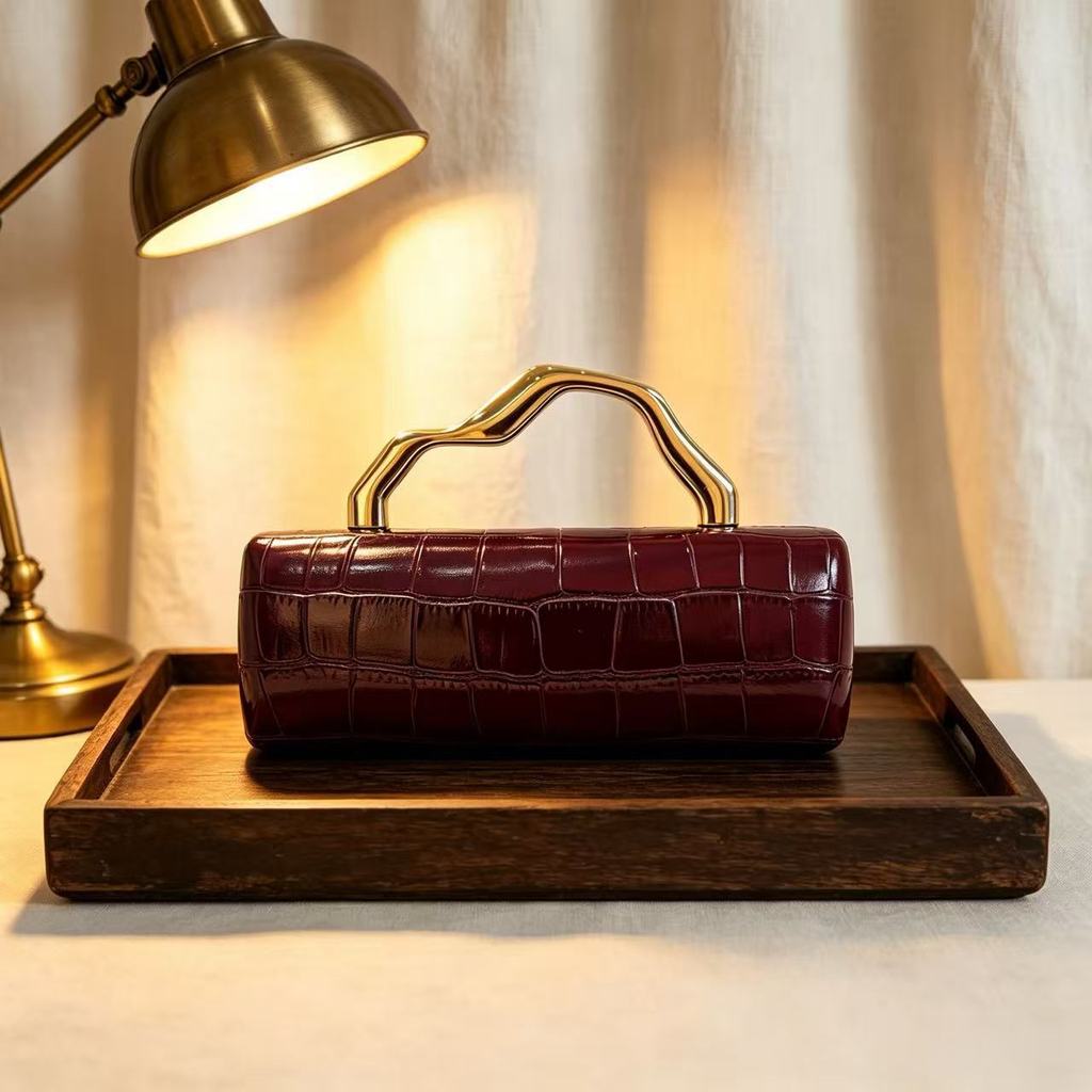 Pu Crocodile Pattern Crossbody Bag With Chain For Evening Wear And Daily Use