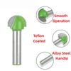 8-Pattern Round Bottom & Head Woodworking Milling Cutter, Grooving & Trimming Router Bit for Engraving & Bakelite Milling