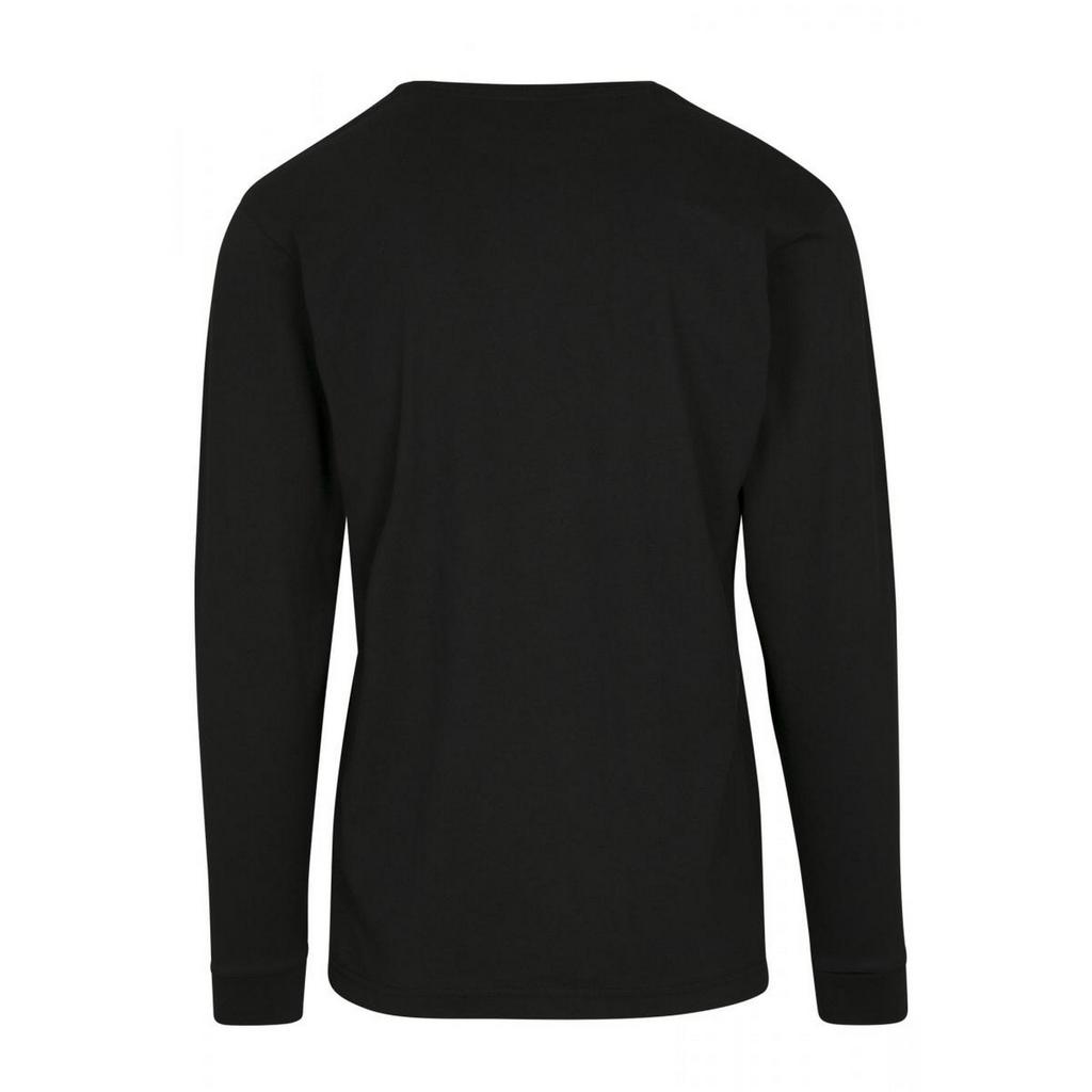 Build Your Brand Unisex Adult Ribbed Cuff Long-Sleeved T-Shirt