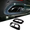 Stainless Steel For Mercedes Benz GLE 350 GLE 450 GLC GLS W167 X253 X167 2020 Car Exterior Muffler Exhaust Pipe Tail Cover Trim Accessories (Glossy