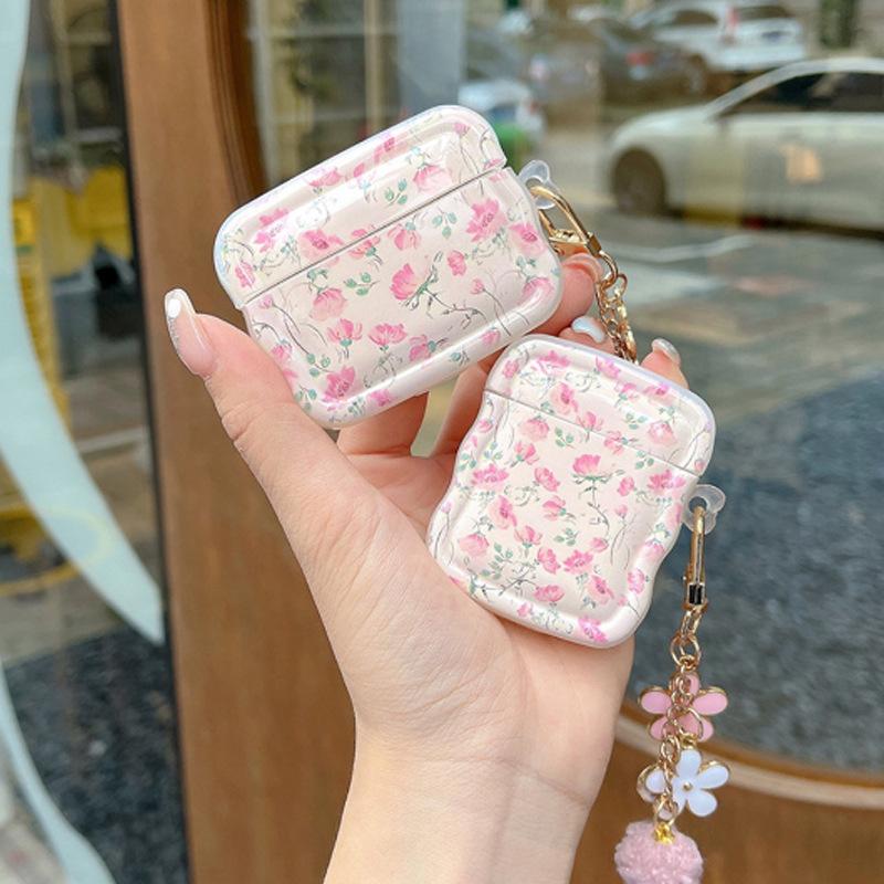 Small floral AirPods 1 protective case apple bluetooth headset case pro1 generation creative tide AirPods 1 women