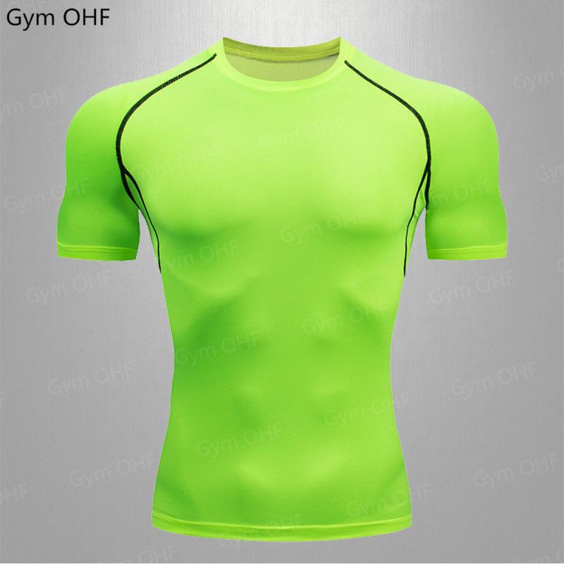 Men's Quick-Dry Compression T-Shirt - High Elasticity, Short Sleeve Fitness Wear