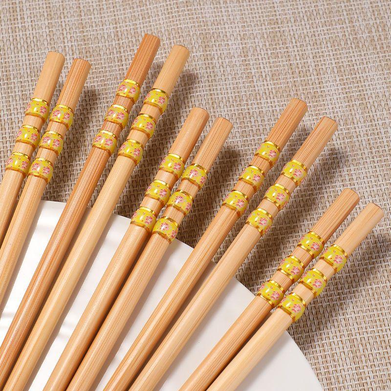 Chopsticks Do Not Go Mouldy At Home One Person One Chopstick At Home New High-end Anti Mildew and Anti-skid Bamboo Chopsticks