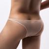 Breathable Underwear Bulge Pouch G-String Men Sexy Underpants Gay See Through Mesh Hole Panties Low Rise Bikini Trunks Lingerie