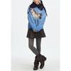 Womens Vintage Fair Isle Knit Sweater Casual Crewneck Pullover Loose Fit Long Sleeve Basic Style