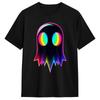 Streetwear T Shirt Summer Ghost Trippy Vaporwave Halloween Techno Rave Edm Dj Music Novelty T Shirts Cotton Tshirt Short Sleeve