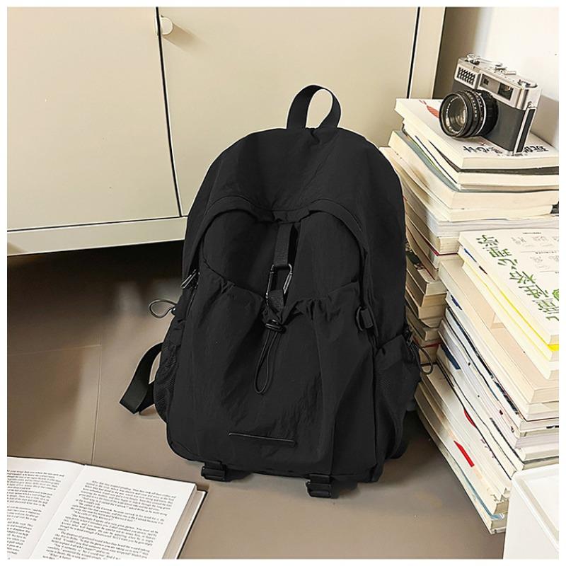 

Модный и простой рюкзак для пар. Легкая дорожная сумка большой вместимости чёрный