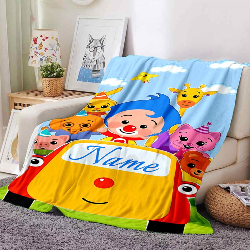 Custom Name Vampirina's Halloween Adventure Blanket for Couch & Bed, Plush Cozy Fuzzy Blanket Super Soft & Warm Blankets for Fall and Winter. 0908124