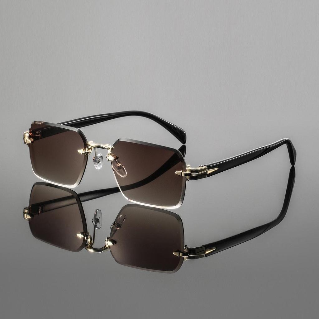 Trendy Frameless UV400 Unisex Sunglasses - European & American Style