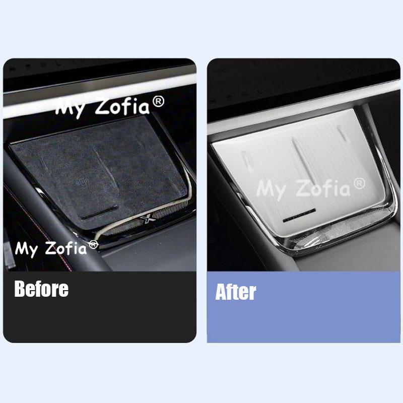 For Zeekr X 2026 2027 Car Center Console Armrest Storage Tray Interior Layer Divider Organizer Container Interior Accessories