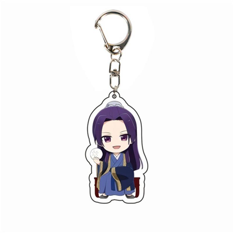 6CM Anime Les Carnets de l'Apothicaire Kusuriya No Hitorigoto Porte-clés Figurine Acrylique Maomao Gao Shun Li Bai Cosplay Porte-clés 6 cm white