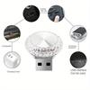 Tragbares Auto-USB-Umgebungslicht, Mini-LED-dekorative Atmosphärenlampen für Auto-Innenraumumgebungslicht, Computerlicht, Plug & Play