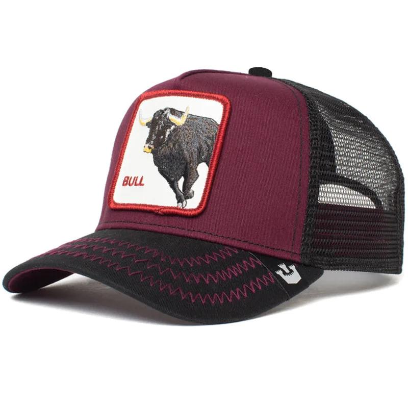 Cappellino da baseball ricamato con bastoncino di animale per appassionati di animali sia maschi che femmine, cappello da camionista, protezione solare e ombreggiatura
