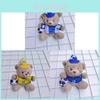 Plush Soccer Bear Keychain With Pp Cotton Filling For Kids And Teens