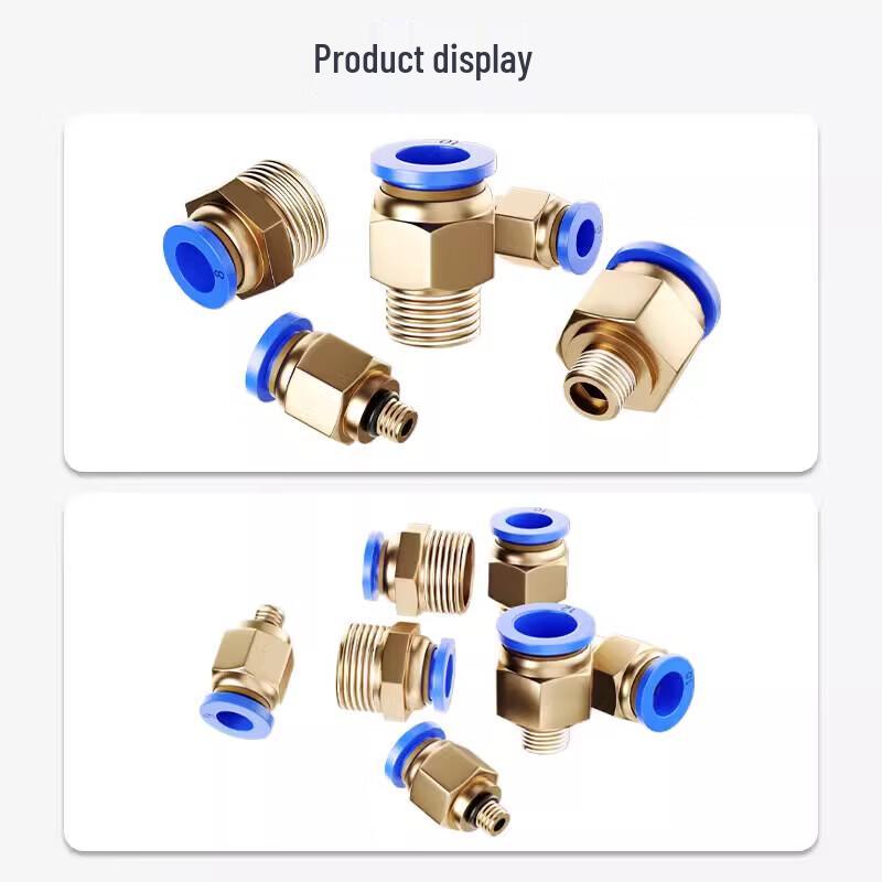 ZONYE Copper Pneumatic Straight Connector