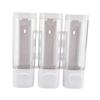 300ml 3 In 1 Press Liquid Soap Dispenser Wall Mount Bathroom Shower Shampoo Hair Conditioner Dispenser Container