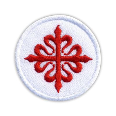 Patchion Emblem of the Military Order of Calatrava - Red Cross - Sew-on - Embroidered Patch/Badge/Emblem