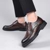 Fashion Luxury Lace-Up Fashion Dress Shoes British Style Wedding Oxfords Footwear Mens Casual Business Shoes New Social Male Shoes