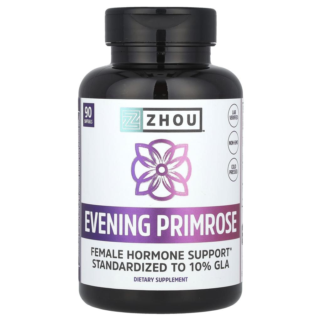 Evening Primrose, Female Hormone Support, 1,400Mg, 90 Softgels