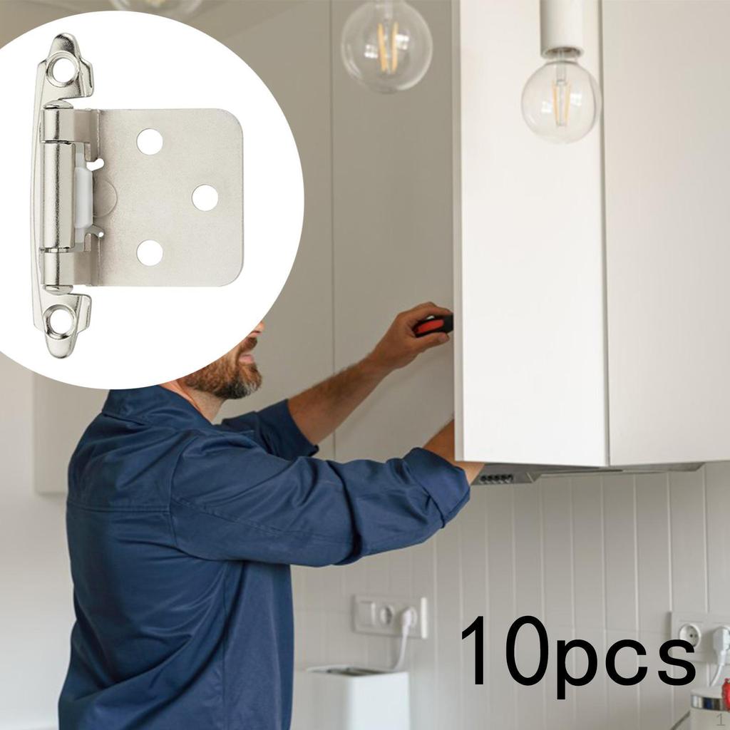 10 Pack of Cabinet Door Hinges for Smooth And Easy Setup