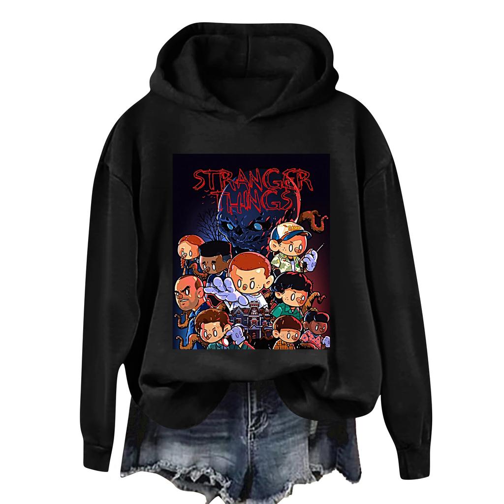 Women's And Men's Unisex Fashion Outfit Sweatsuit Printed Long Sleeved Casual Hooded Sweatshirt