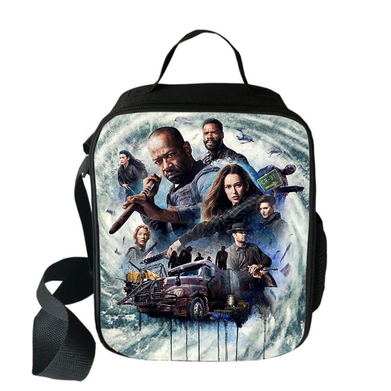 Classic Crossbody The Walking Dead Lunchbox Thermal insulation Food Lunch Bag 3D Printed Picnic Insulated Handbags Ice Bags