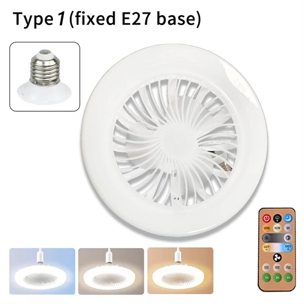 E27 Energy Efficient Ceiling Fan with Lights Controlled by Remote Perfect Solution for Small Space Cooling Needs