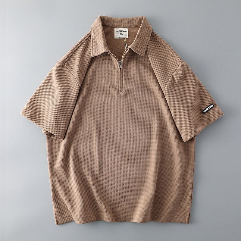 Trendy Men's Short Sleeve Korean Style Fashion T-shirt Polo Shirt