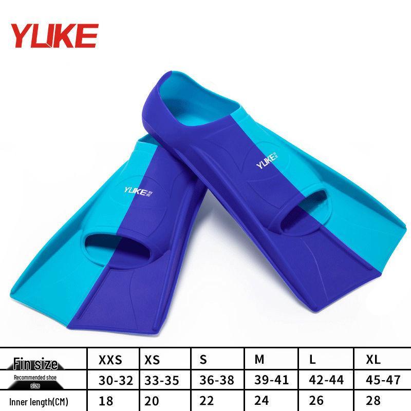 Unisex Silicone Swimming Fins for Adults & Kids - Ideal for Diving, Breaststroke, Freestyle Training