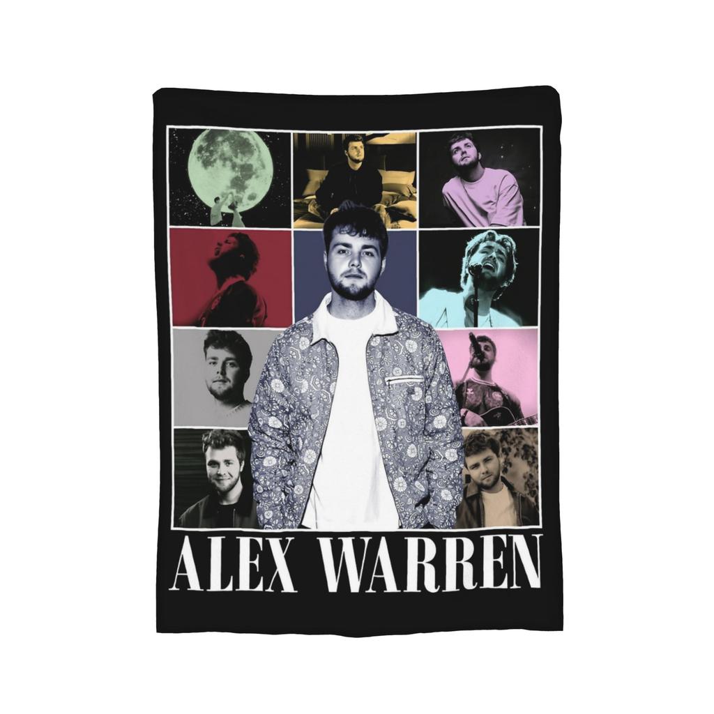Alex Warren Tour Music Blanket Fleece Spring/Autumn Multifunction Thin Throw Blankets for Home Bedroom Bedding Throws