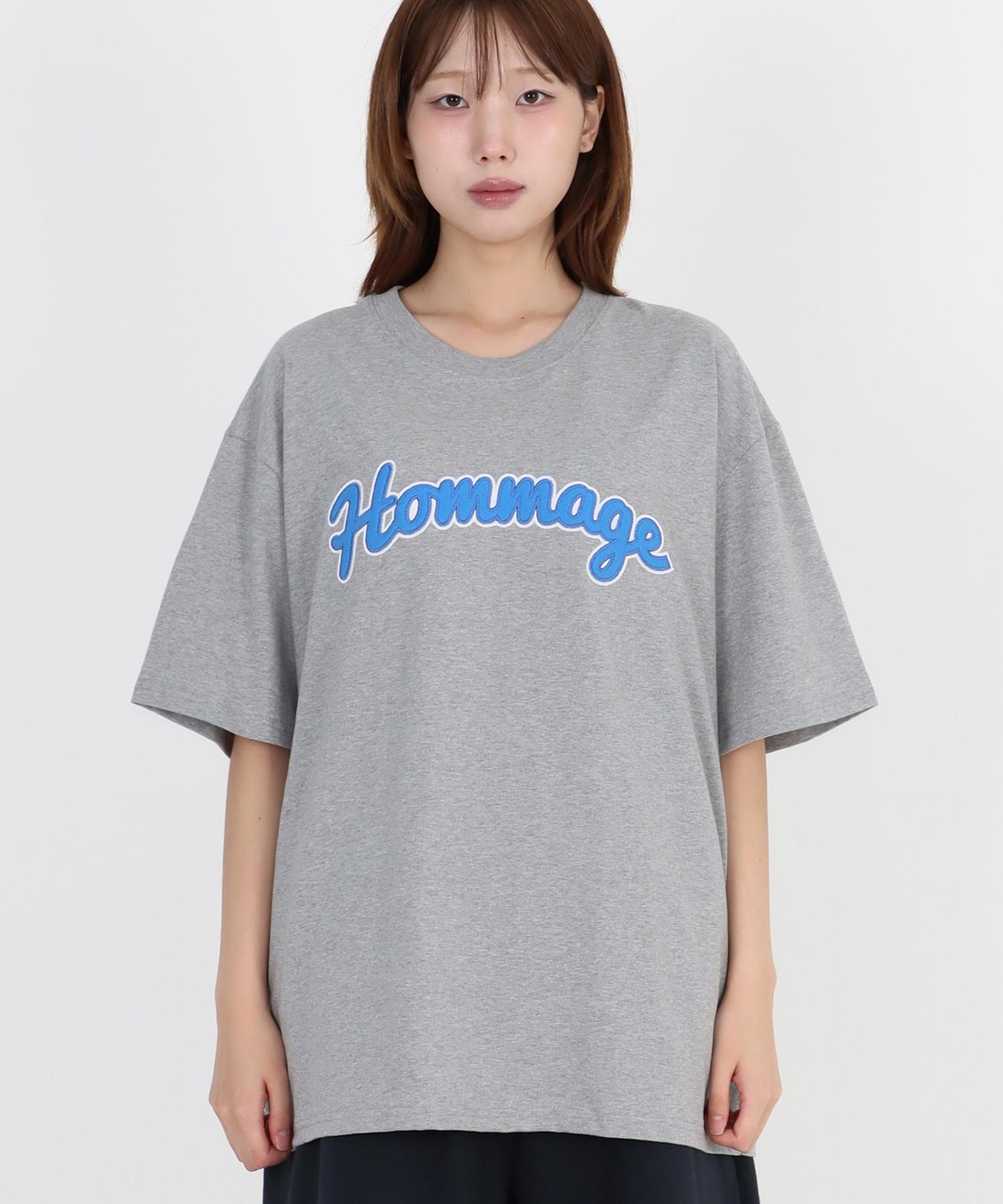Row Lab Hommage Applique Short Sleeve T-Shirt - Gray M