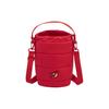 New LiNing Sports Life Collection Polyester Bucket Bag, Shoulder Bag, Crossbody Bag Regular Unisex Vermilion ABDU011-2