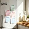 Portable Memo Stickers Striped Planning Sticky Notepads, Task Pads, Removable Colorful Index Tabs Self-Adhesive Note Paper for Daily To-Do Lists