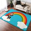 Paul Fr-ank Floor Mat Soft Thickened Absorbent Non-Slip Bedroom Living Room Door Mat Home Decor Flannel Rugs
