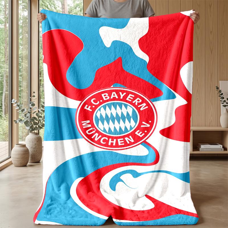 Bayern Munich Theme Blanket Soft Flannel Fleece Blanket Warm Lightweight Throw Blanket for Home Sofa Bed