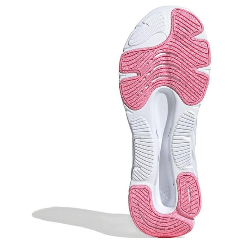 Adidas Slip Resistant Abrasion Resistant Low top Casual Shoes Women's White Pink Sneakers JH9855