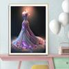 5D DIY Diament Malowany Anioł Elegancki Wodny Diament Damska Sukienka Diamentowa Sztuka Zestaw Biżuteria Haft Dekoracja Prezent