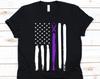USA Flag Epilepsy Ribbon Shirt, Epilepsy Awareness Gift, Purple Ribbon Design, Neurological Disorder, Independence Day, July 4th, US Flag