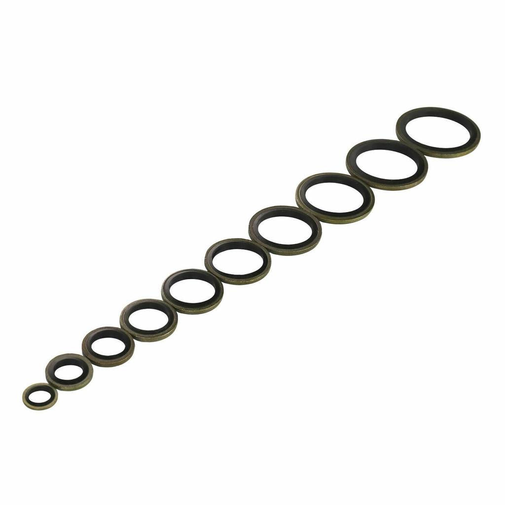 150 X Assortimento Di Guarnizioni Bonded Seal M6-M24 Kit Guarnizioni - Foto 12