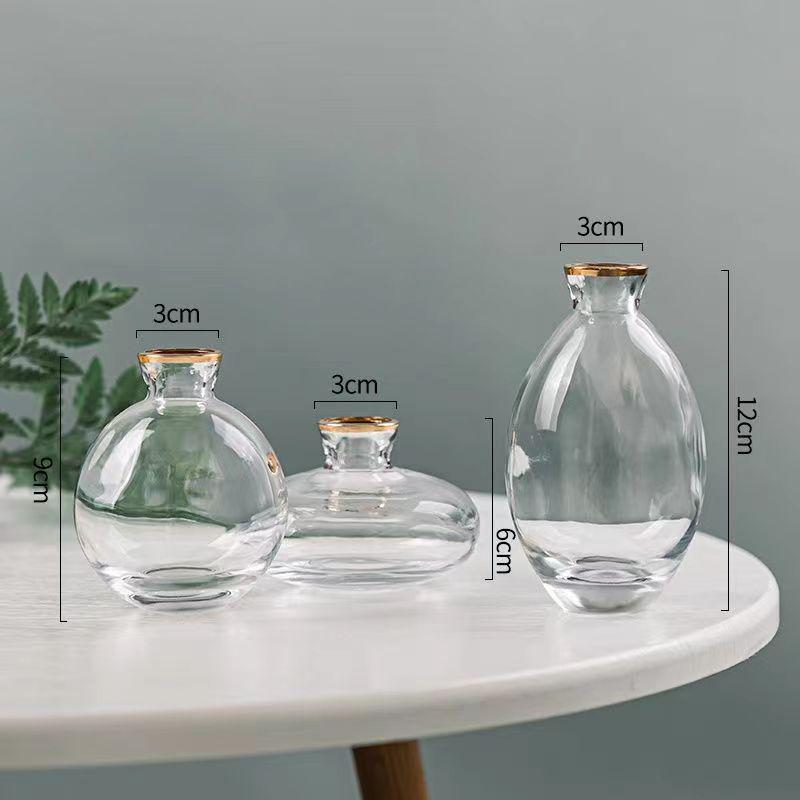 Elegant Retro Glass Vase: High-End Decorative Luxury for Flowers