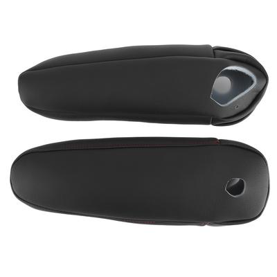 2 piezas de reposabrazos de asiento de coche de cuero sintético para Lexus RX 300 330 350 2003?2009Negro