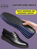 Premium Orthotic Insole Leather Insoles for Flat Foot Arch Support 3D Orthopedic Insoles for Men Women OX Leg Running Shoe Pad