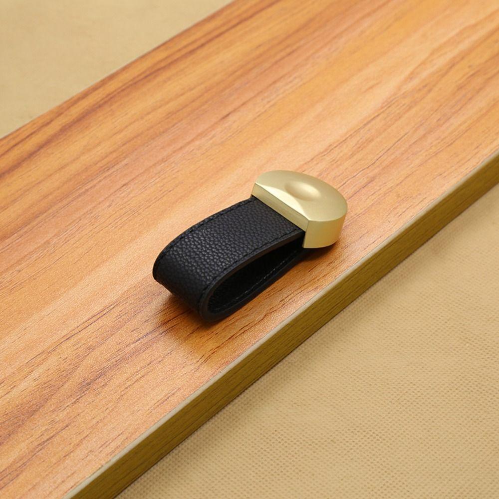 Soft Drawer Handle Brown Door Knobs Nordic Cabinet Pulls  Wardrobe