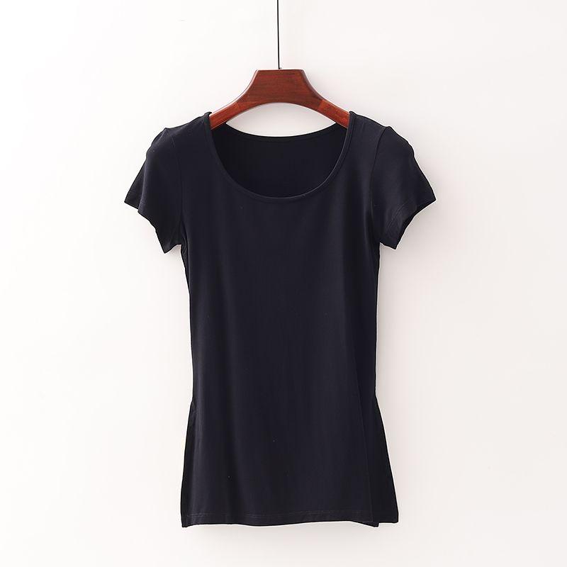 

[Suo] Скидка бренда торгового центра Женская новинка Спортивная футболка для бега Стрейч Слим Круглый вырез Короткий рукав для йоги 3o020 Black S/155