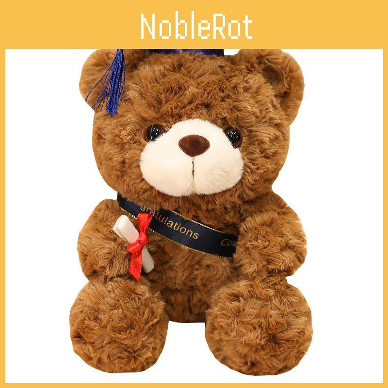 Hat Bachelor Teddy Bear Cartoon Plush Doll Graduation Gift Decorations Home