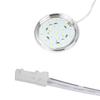 SinLoon LED Cabinet Disc Lighting 12V Linkable LED Disc Recessed or Surface Suitable for Under Decoration 4 Pack Round Fixture, Lamp, Installation,