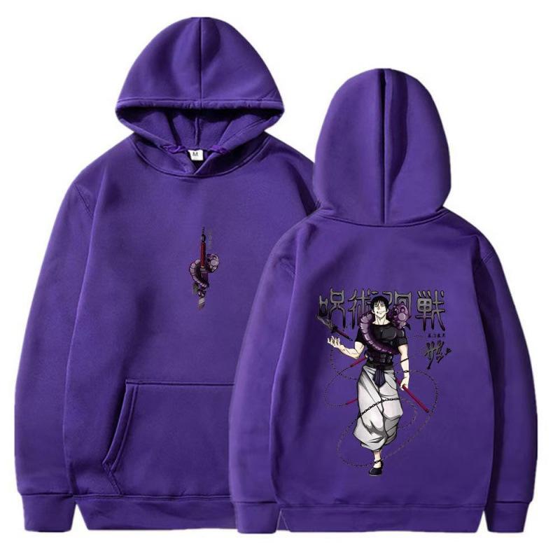 Jujutsu Kaisen Fushiguro Toji Hoodies Print Sweatshirt Hip Hop Casual Unisex Autumn Winter Fleece Streetwear Tops