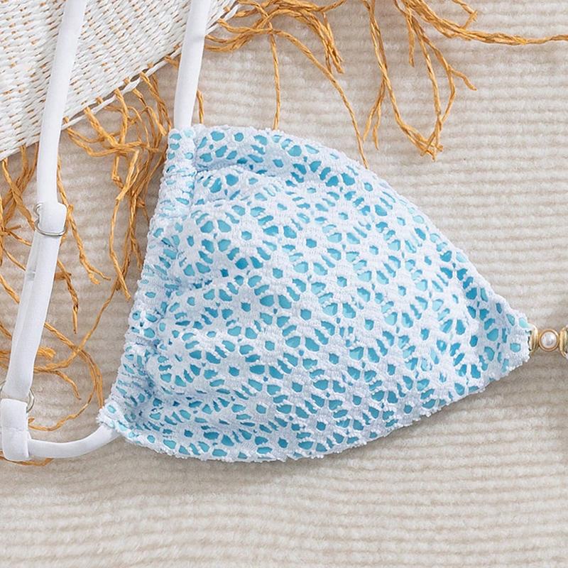 Sexy Micro Bikini Women Chain Swimsuit Female Swimwear Thong Bikinis Sets Bathing Suit Beach Wear Lace Up Biquini