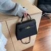 New Messenger Bag Women's Bag Premium Texture Palm Pattern Kelly Bag Fashionable Portable Shoulder Bag