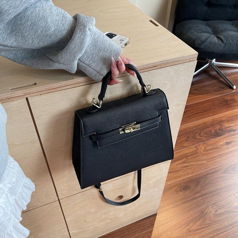 New messenger bag women's bag premium texture palm pattern Kelly bag fashionable portable shoulder bag